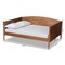 Baxton Studio Veles Mid-Century Modern Ash Walnut Finished Wood Full Size Daybed 183-11174-Zoro - alternate 7